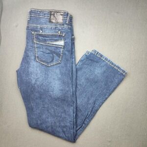 Tom Tompson Jeans Mens 36x34 Blue Denim Straight Leg Distressed Casual Pants